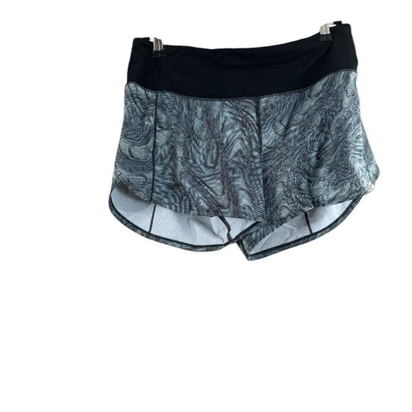 Lululemon Speed Up Low Rise Shorts Black Gray Athletic - Picture 6 of 12
